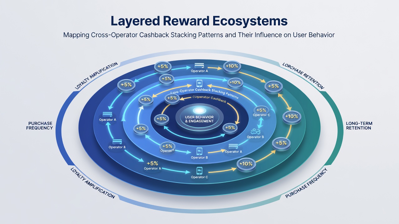 Graph displaying player retention rates correlated with cashback stacking frequency over 24 months