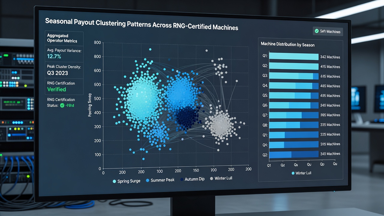 Charts displaying seasonal payout distributions from aggregated RNG operator data