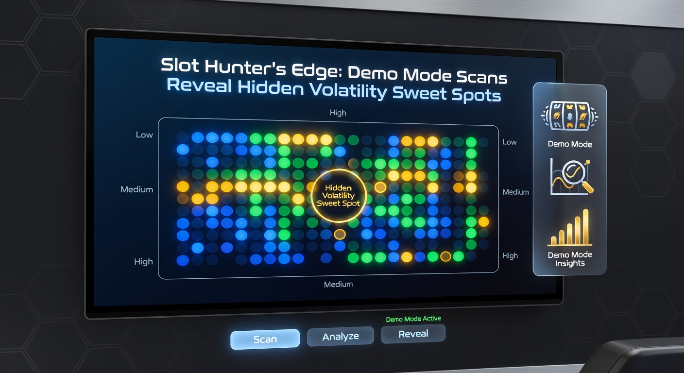 Heat map visualization from demo scans highlighting volatility sweet spots on a popular slot game's bet scale